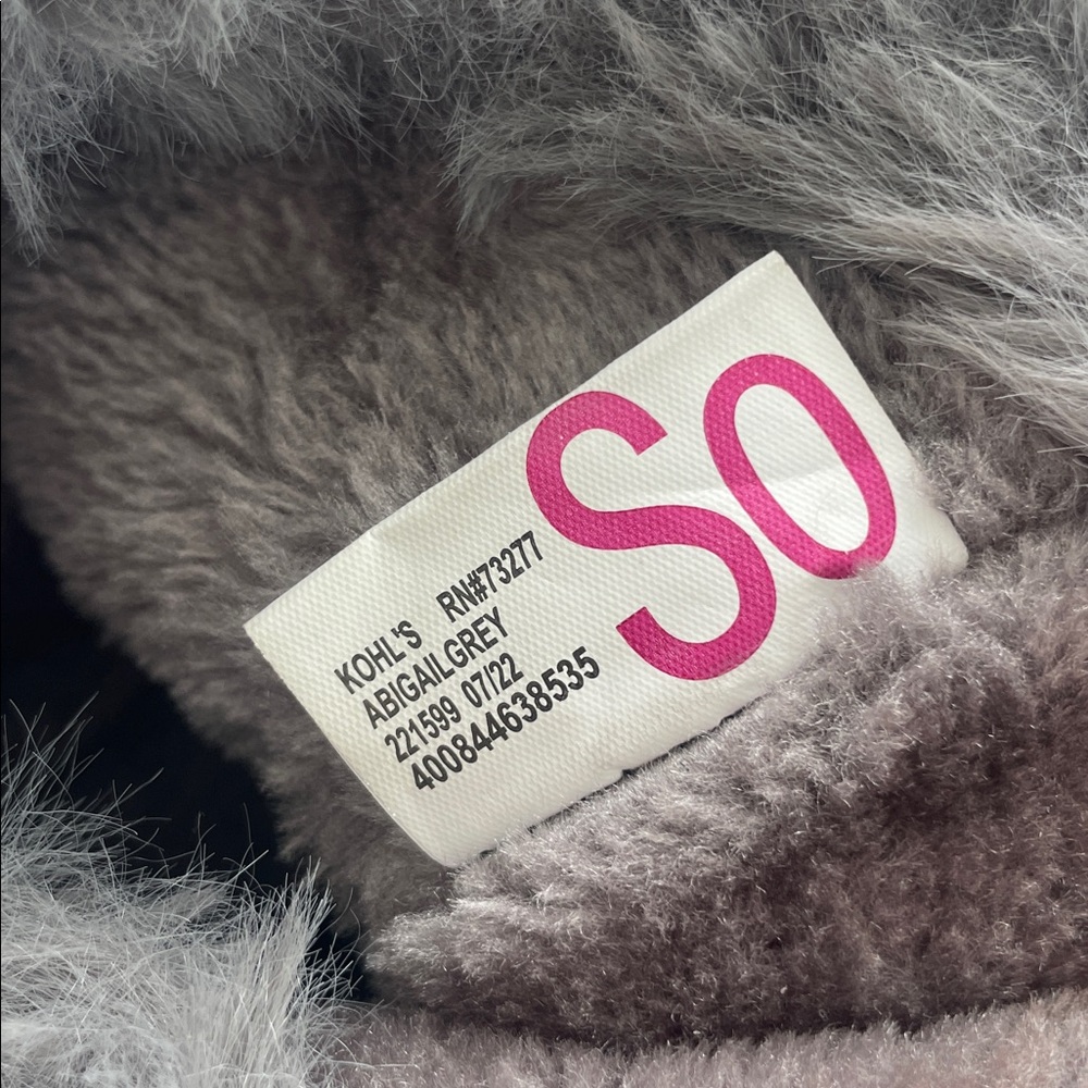 SO Gray Fur-Lined Footwear - Picture 6 of 9